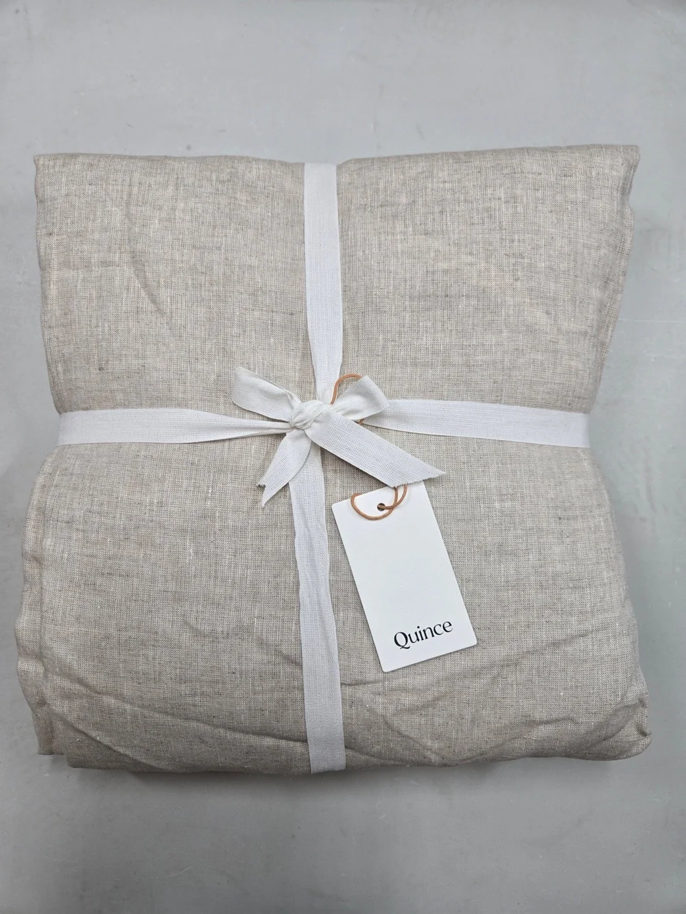 NWT QUINCE Set Of 2 48x108 European Linen Curtains Flax 0047